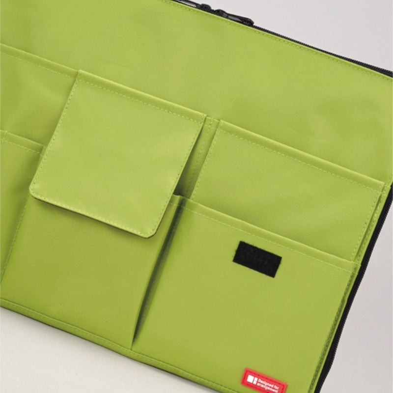 LIHITLAB Laptop Sleeve with Storage Pockets (Bag-in-Bag)  10 x 13.8 Inches  Orange (A7554-4) - Image 5